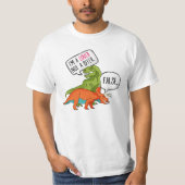 Funny T-Rex Shirt Dinosaur Triceratops Ich bin ein (Vorderseite)