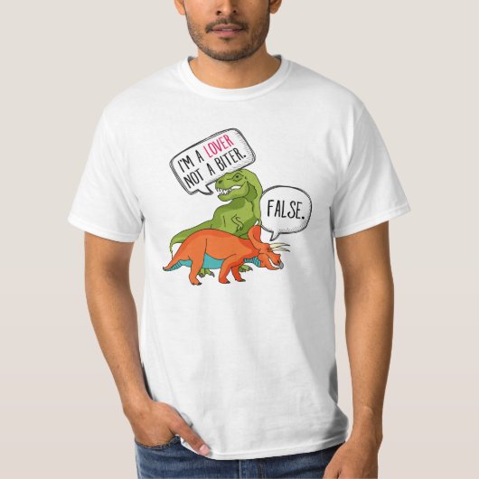 Funny T-Rex Shirt Dinosaur Triceratops Ich bin ein (Vorderseite)