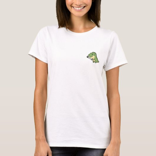 Funny T-Rex Taking Selfie - Cute Dinosaur T-Shirt (Vorderseite)