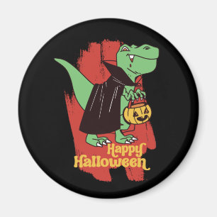 Funny T Rex Vampire Trick oder Treat Happy Hallowe Magnet