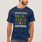 Funny T-Rexes "Dinosaurier gegen den Kreationismus T-Shirt (Vorderseite)