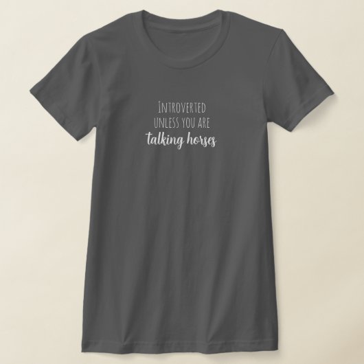 Funny T - Shirt für Introvertierte Pferde Lover (Ablage )