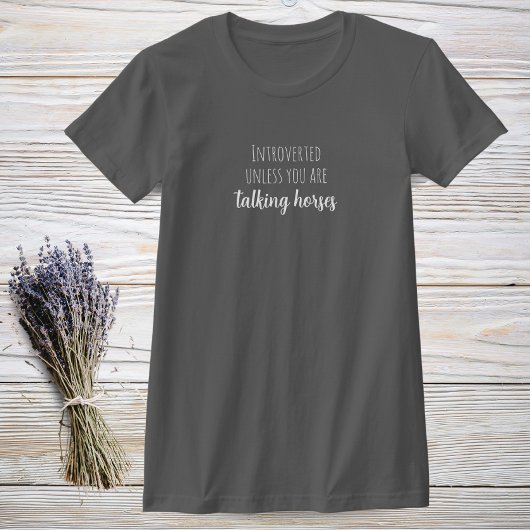 Funny T - Shirt für Introvertierte Pferde Lover