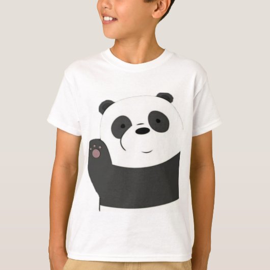 Funny T - Shirt für Jungs und Kinder PANDA (Vorderseite)