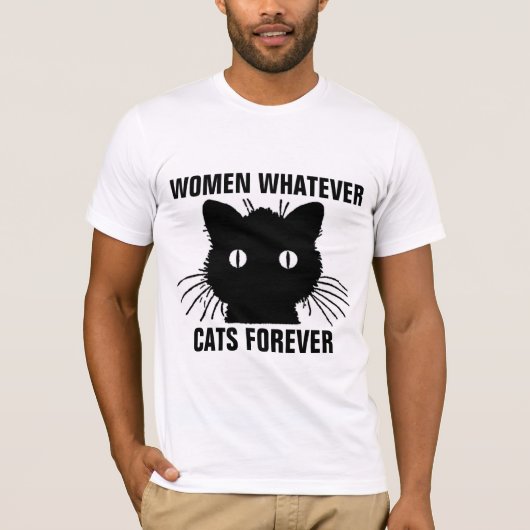 FUNNY T - Shirt für Männer Typ, CATS FOREVER (Vorderseite)