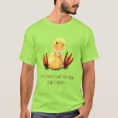 Funny T - Shirt Gelbe Ente - Eigener Text (Vorderseite)
