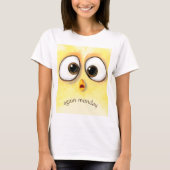 Funny T - Shirt Große überraschende Augen - Eigene (Vorderseite)