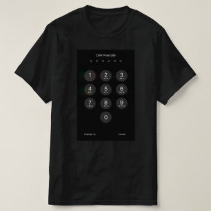 Funny T - Shirt Kennwort eingeben iPhone Bildschir