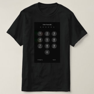 Funny T - Shirt Kennwort eingeben iPhone Bildschir