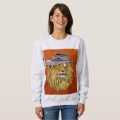 Funny T - Shirt, LION Rauchen Zigarette Sweatshirt (Vorne ganz)