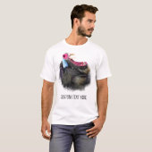 Funny T - Shirt mit Angry Mandrill und Custom Text (Vorne ganz)