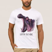 Funny T - Shirt mit Big Hippo und benutzerdefinier (Vorderseite)