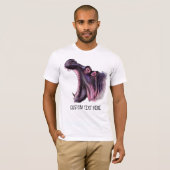 Funny T - Shirt mit Big Hippo und benutzerdefinier (Vorne ganz)