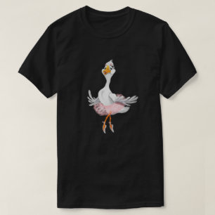 Funny T - Shirt mit Happy Ballerina Duck