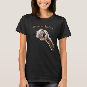 Funny T - Shirt mit Happy Ostrich - Custom Text