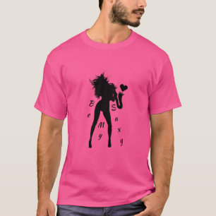 Funny T - Shirt mit Jazz Saxophone Girl - Dein Tex