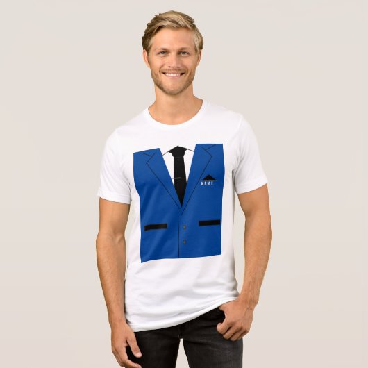 Funny T - Shirt mit Krawatte und Anzug - Individue (Vorderseite voll)