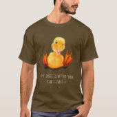 Funny T - Shirt mit Playful Duck - Benutzerdefinie (Vorderseite)
