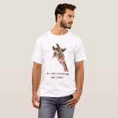 Funny T - Shirt mit spielerischer Giraffe - Benutz (Vorne ganz)