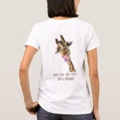 Funny T - Shirt mit spielerischer Giraffe - Benutz (Rückseite)