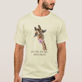 Funny T - Shirt mit spielerischer Giraffe - Benutz (Vorderseite)