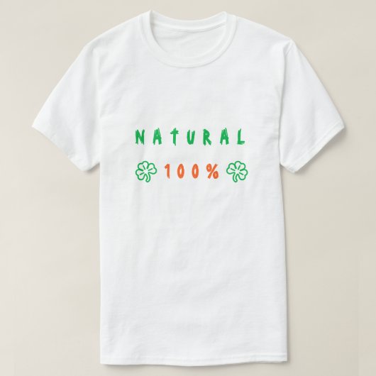 Funny T - Shirt Natural - Benutzerdefinierter Text (Design vorne)