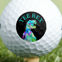 Funny T-Shirt Rex Dinosaur Vater Joke Golfball