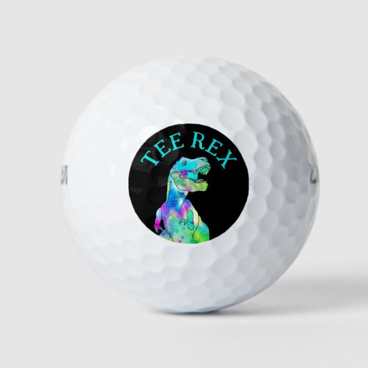 Funny T-Shirt Rex Dinosaur Vater Joke Golfball (Vorderseite)