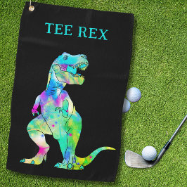 Funny T-Shirt Rex Dinosaur Vater Joke Golfhandtuch