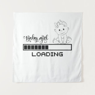 Funny T - Shirt Säugling Schwangerschaft Kindermut Wandteppich