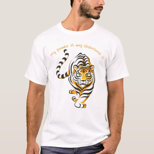 funny t-shirt with tiger (Vorderseite)