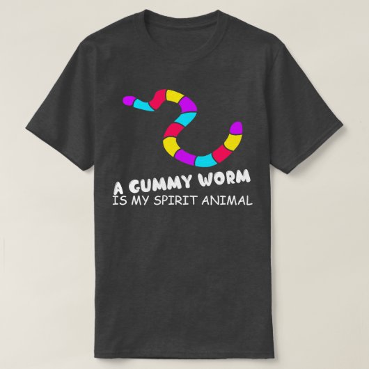 Funny T-Shirts Ein Gummiwurm ist mein Geist, mein (Design vorne)