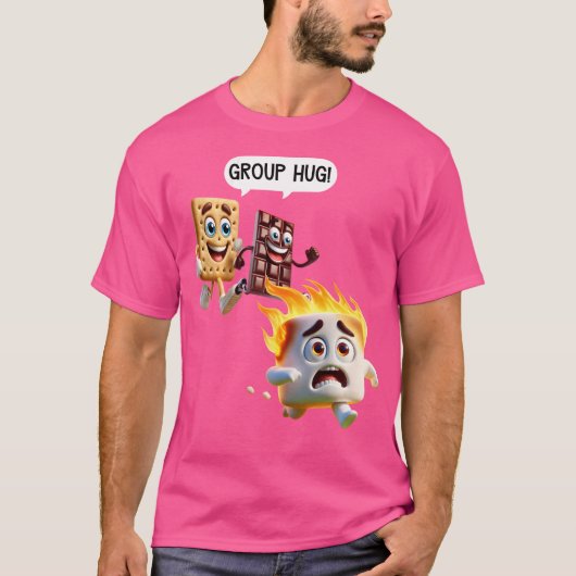 Funny T Shirts für Männer Smores Camping Roastout (Vorderseite)