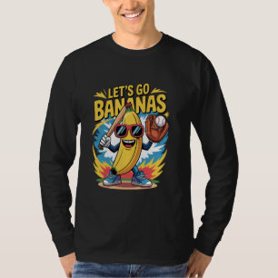 Funny T-Shirts Lass uns Niedlich Bananenfrüchte ge