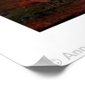 Funny Tabby Cat Art Poster (Ecke)