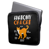 Funny Tabby Cat Eigentümer Anatomie einer Katze Laptopschutzhülle (Vorderseite Links)