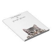 Funny Tabby Cat Notepad Notizblock (angewinkelt)
