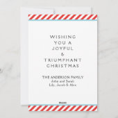 Funny Table Tennis Feiertagskarte (Rückseite)