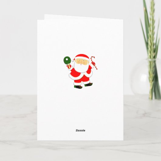 Funny Table Tennis Feiertagskarte (Rückseite)