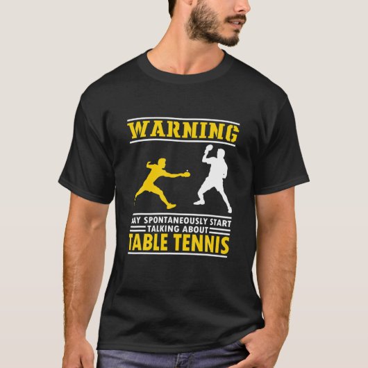 Funny Table Tennis Sprichwort. Pong-Pong-Player-An T-Shirt (Vorderseite)