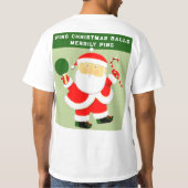 Funny Table Tennis Weihnachts-T - Shirt (Rückseite)