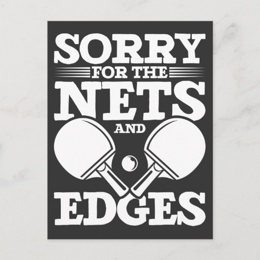 Funny Table Tennis Zitat Sarcastic Ping Pong Playa Postkarte (Vorderseite)