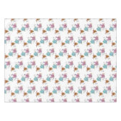 Funny Tableclout mit farbigen geometrischen Kühen Tischdecke (Vorderseite (Horizontal))