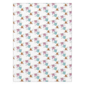 Funny Tableclout mit farbigen geometrischen Kühen Tischdecke (Vorderseite)