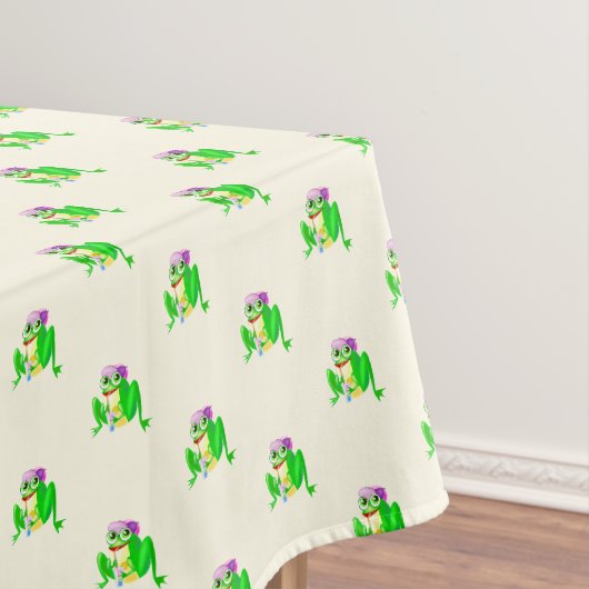 Funny Tableclout with Happy Frogs - Wählen Sie Far Tischdecke (Beispiel)