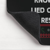 Funny Tacky Santa Knows You Lied On Your Resume Ug Mousepad (Ecke)