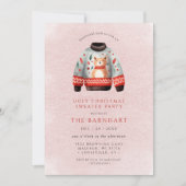 Funny Tacky Ugly Christmas Sweater Party Einladung (Vorderseite)