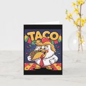 Funny Taco Anti Trump holt immer aus Karte (Gelbe Blume)