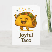 Funny Taco Birthday Card  Greeting Karte (Vorderseite)