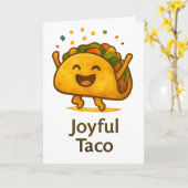Funny Taco Birthday Card Greeting Karte (Gelbe Blume)